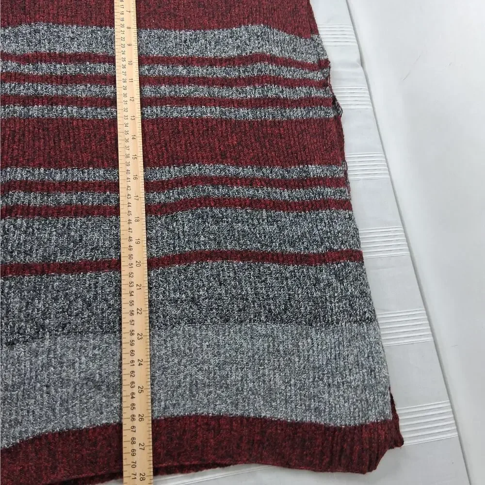 Gena Accessories Cardigan Sweater Wrap‎ Shawl Women's One Size Red Gray Pockets